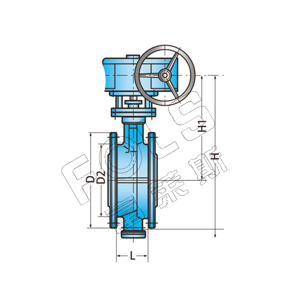 FLD343H-16/25C Flange Type Hard Seal Butterfly Valve